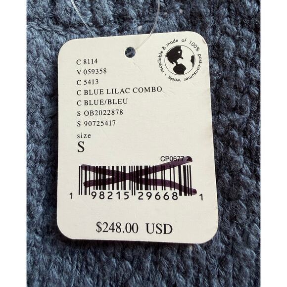 NWT Free People Blue Lilac Combo In Bloom Pullover Oversized Sweater SMALL - Picture 5 of 5